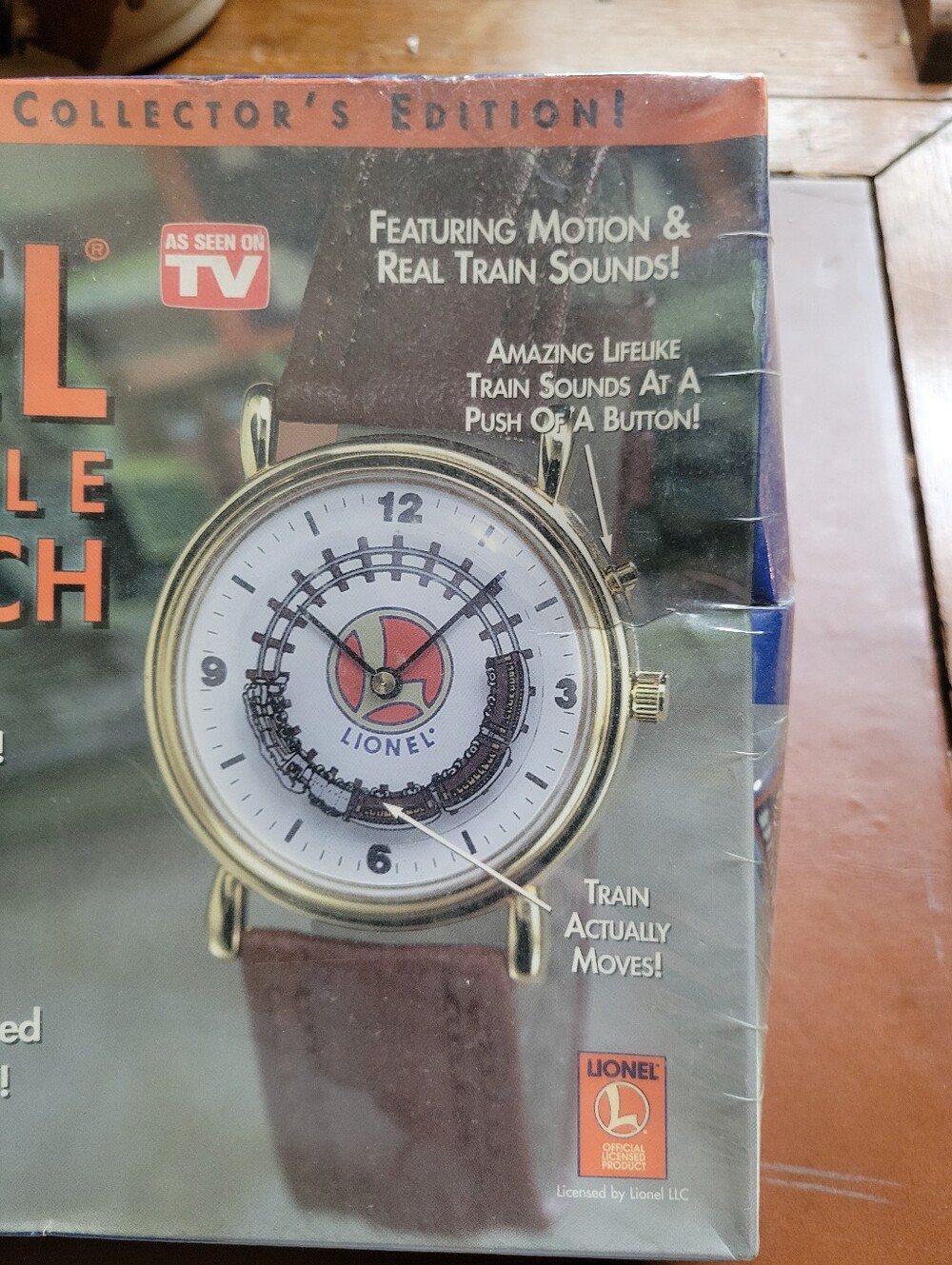 Lionel Collectible Train Watch w/Sounds Collector's Edition BRAND NEW - Sealed!